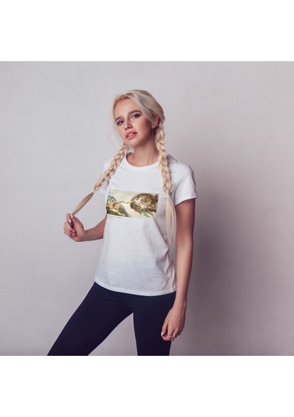 The Creation Tişört - Beyaz modelleri