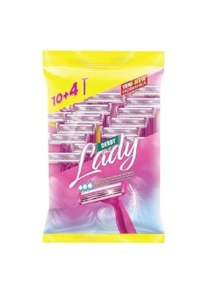 Derby Lady Çift Bıçaklı 10+4 Lü Paket