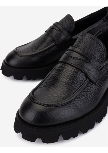 Erkek Hakiki Deri Siyah Loafer Ayakkabı 1093 1902 Erk Ayk SK25-26 Sıyah Ir Fltr modelleri