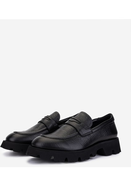 Erkek Hakiki Deri Siyah Loafer Ayakkabı 1093 1902 Erk Ayk SK25-26 Sıyah Ir Fltr indirimleri