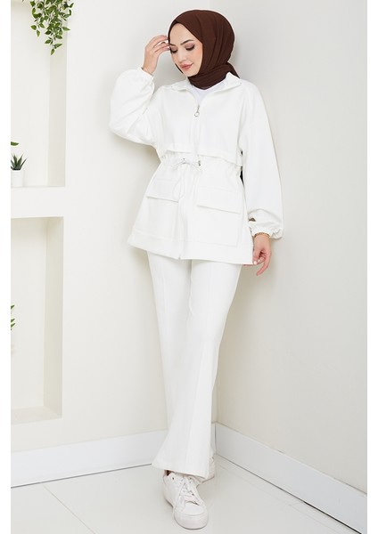 Kapak Cepli Oysho Ikili Takım 1652 - Beyaz modelleri