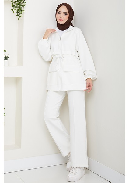 Kapak Cepli Oysho Ikili Takım 1652 - Beyaz indirimleri