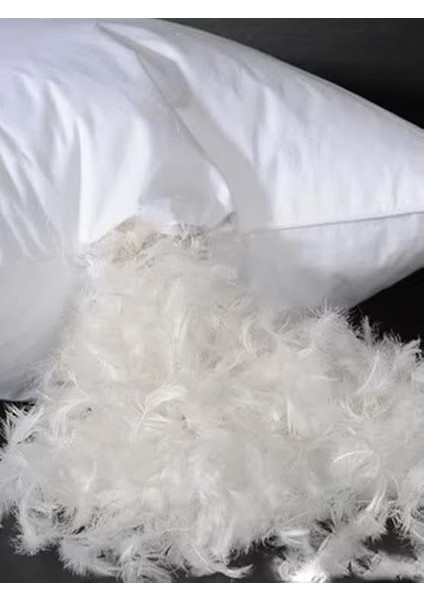 Kaz Tüyü Yastık 50X70 cm – Antibakteriyel, Pamuklu Kılıf, 650 gr Hafif ve Dayanıklı, Yıkanabilir fırsatları