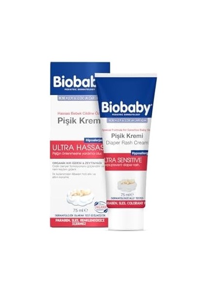 Biobaby Bebekler ve Çocuklar Için Pişik Kremi (75 Ml)