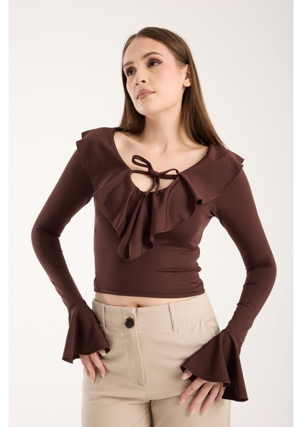 Kadın Volanlı Bluz