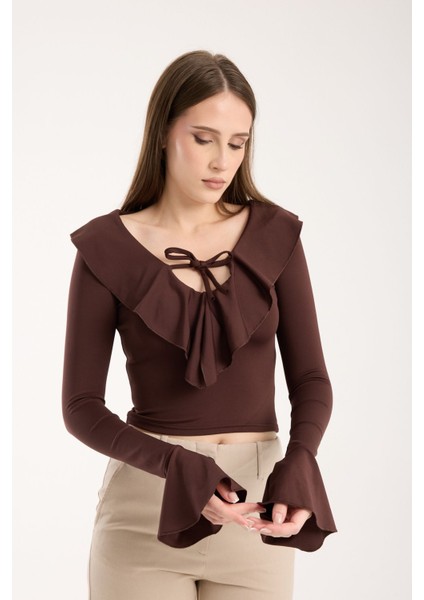 Kadın Volanlı Bluz modelleri