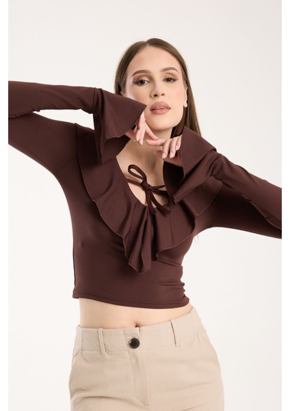 Kadın Volanlı Bluz