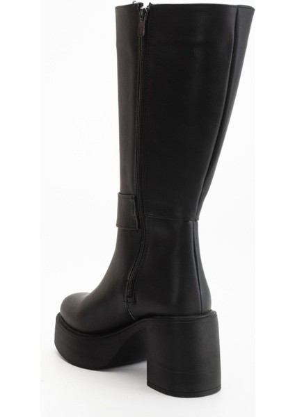 Kadın Aksesuarlı Kalın Taban & Topuklu Çizme 914311-Z fiyatları