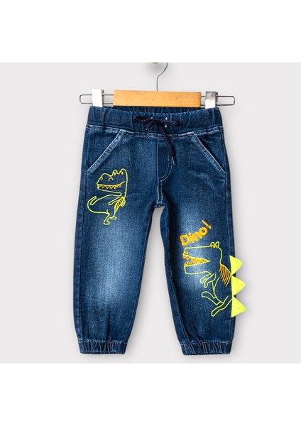 Erkek Çocuk Pantolon Denim Dino Mavi