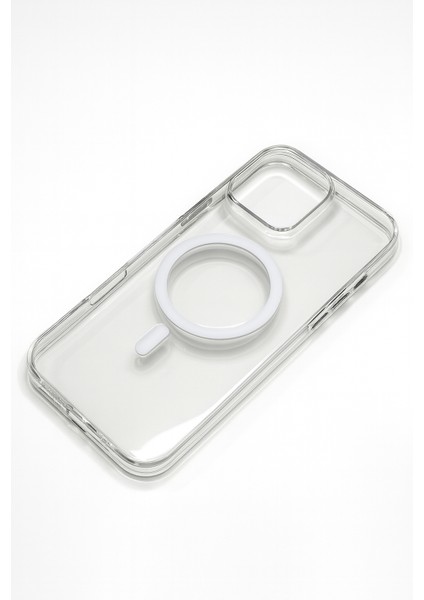 iPhone 15 Pro Max Destekli Renkli Şeffaf Tam Koruma Kılıf - Premium Elegance