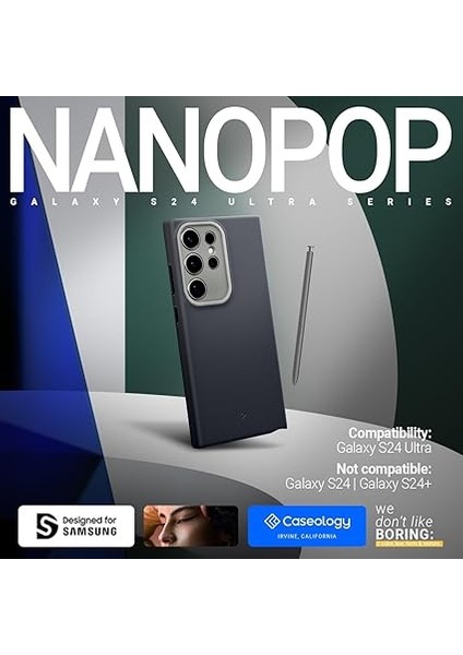 Spigen Galaxy S24 Ultra Kılıf Nano Pop Black Sesame - ACS07320 fiyatları