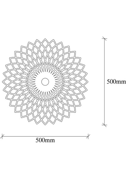 Papatya Motifli Dekoratif Metal Aplik Pütürlü Siyah, Modern Ambiyans Duvar Lambası PAPATYA-MR-987 fırsatları