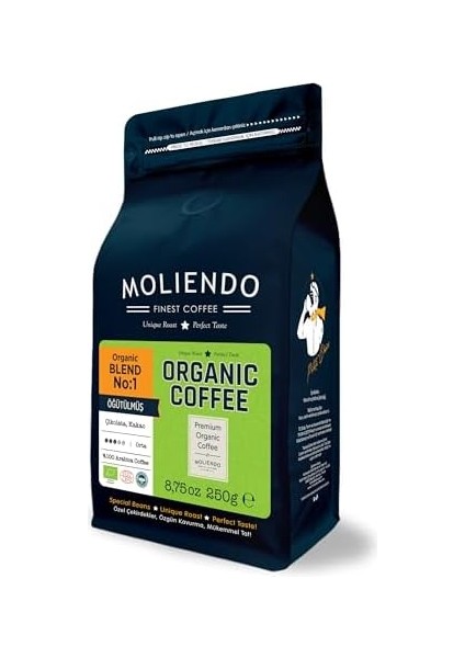 Moliendo Organic Blend No:1 Kahve (Öğütülmüş Filtre Kahve) 250 G modelleri