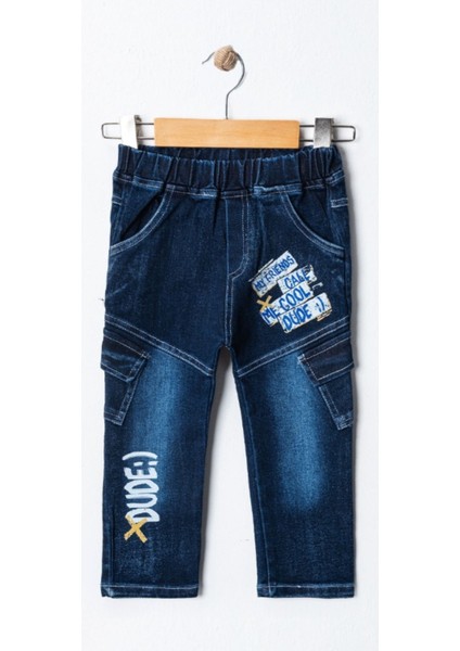 Çocuk Pantolon Erkek Çocuk Yan Cepli Denim Mavi fiyatları