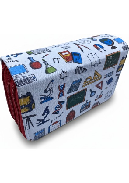 Üç Gözlü Lastikli Kalemlik Okul Eşyaları Beyaz fiyatları