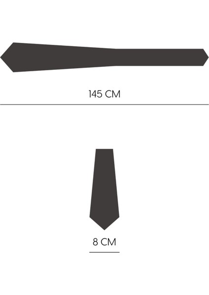 Lacivert Gri Beyaz Kalın Çizgili 8 Cm Genişliğinde Kravat