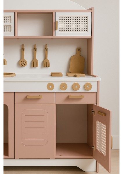 Çocuklar Için Eğlenceli Ahşap Oyuncak Mutfak Seti Elizya modelleri