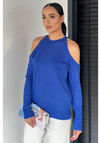 Omuz Dekolteli Kadın Triko Bluz P-00014620 fiyatları