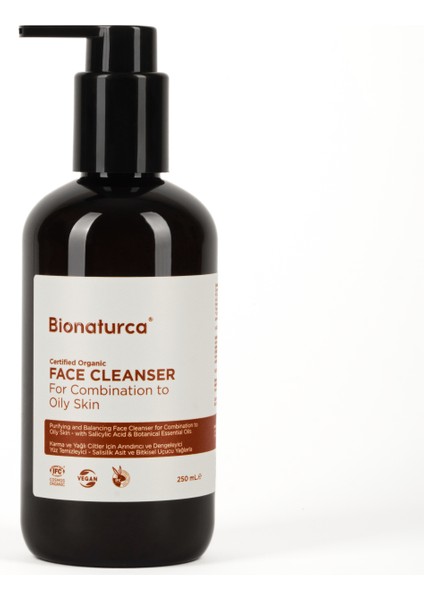 Organik Sertifikalı Yağlı Ciltler Için Arındırıcı Yüz Temizleme Jelii 250 ml - Bionaturca fiyatları