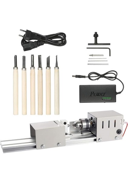 Boncuk Taşlama ve Parlatma Torna Tezgahı Dıy Ahşap El Sanatları Dönen