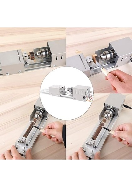 Boncuk Taşlama ve Parlatma Torna Tezgahı Dıy Ahşap El Sanatları Dönen modelleri