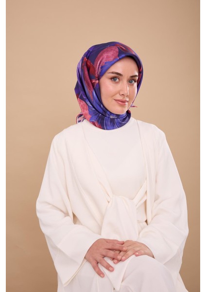 Twill Ipek Eşarp - 11480-86 Morcivert modelleri