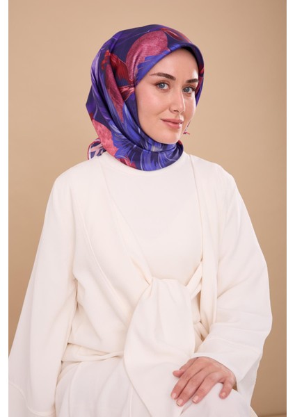 Twill Ipek Eşarp - 11480-86 Morcivert fırsatları