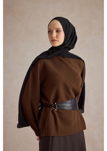 Organik Crash Şal Siyah modelleri