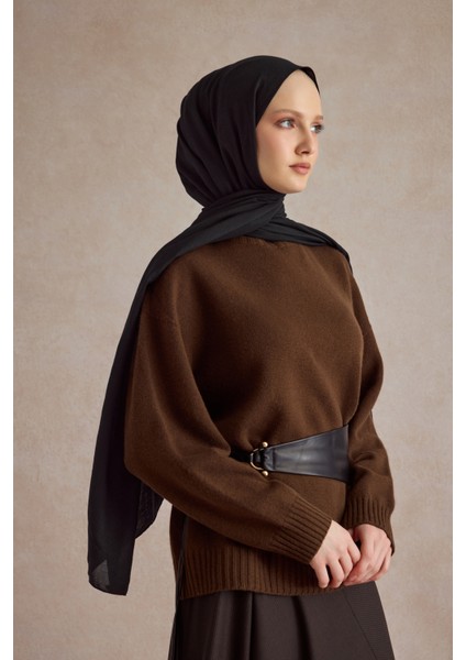 Organik Crash Şal Siyah fırsatları