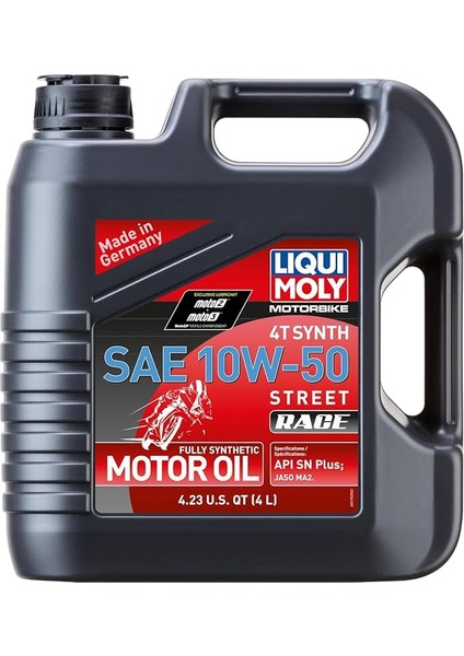 Moly Motosiklet Yağı 4t Synth 10W-50 4 Lt