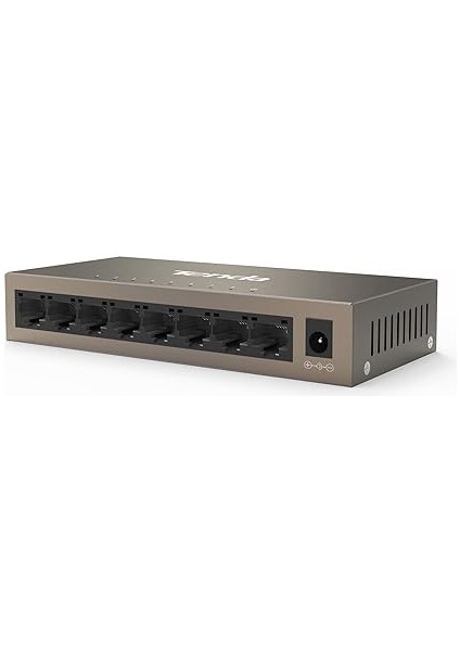 Lan Switch 8 Port Gigabit Ağ Anahtarı Ethernet Dağıtıcı (Tak ve Çalıştır Ethernet Anahtarı, Yönetilmez, Fansız, Metal Gövde) (TEG1008M)