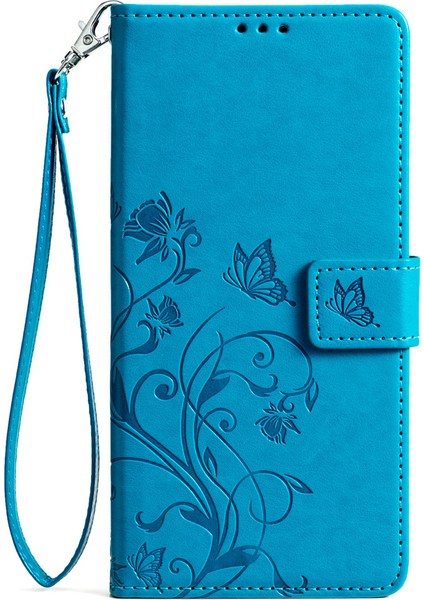 Oneplus 15 5g Çiçek Desenli Kelebek Cüzdan Telefon Kılıfı, Bilek Kayışı ve Manyetik Toka, 3 Kart Yuvası, Çiçek Desenli Telefon Kılıfı, Oneplus 15 5g Için (Yurt Dışından)