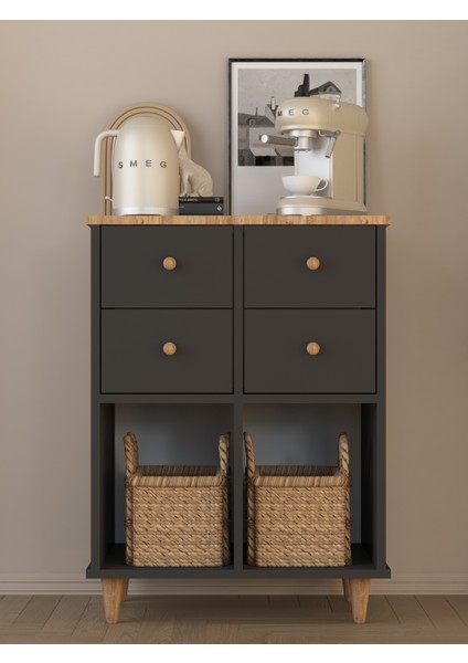 Çekmeceli Raflı Dekoratif Kahve Köşesi fiyatları