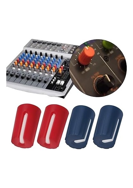 30 Adet Potansiyometre Kontrol Düğmesi 6 mm D270 Mikser Kolu Döner Düğme Elektro Gitar Amplifikatörü Stereo Sistemleri Bas Ses Tonu Karışık Renk modelleri