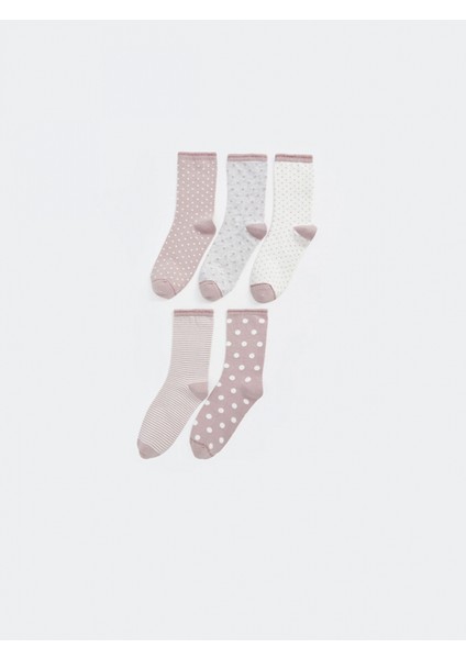 Lcw Dream Pembe Desenli Kadın Soket Çorap 5'li fiyatları