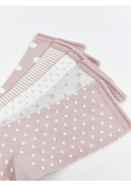 Lcw Dream Pembe Desenli Kadın Soket Çorap 5'li indirimleri