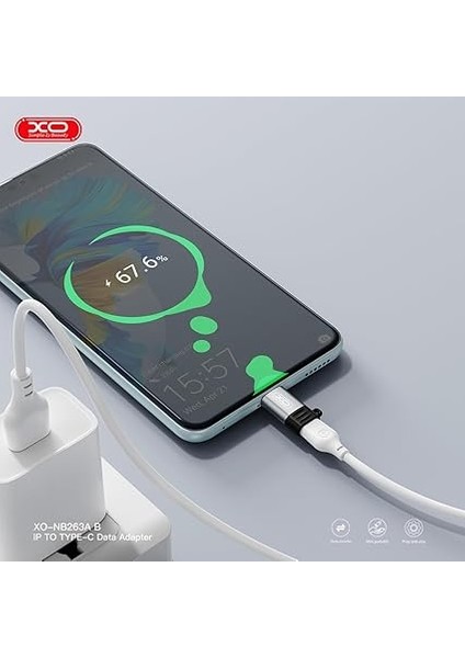 Simple Is Beauty Usb-C To Lightning Dönüştürücü Adaptör NB263A, 27W Hızlı Şarj, Veri Aktarımı, Siyah modelleri