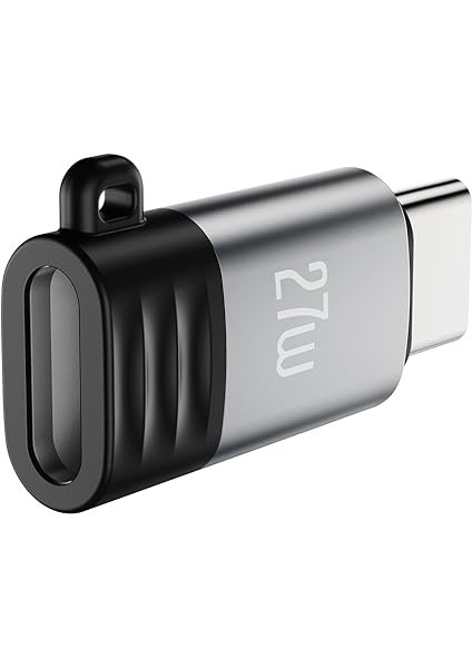 Simple Is Beauty Usb-C To Lightning Dönüştürücü Adaptör NB263A, 27W Hızlı Şarj, Veri Aktarımı, Siyah indirimleri