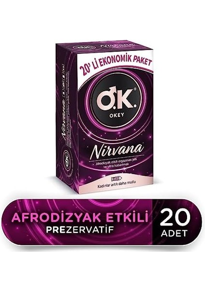 Okey Nirvana 20'li + Hisset 20'li Prezervatif fiyatları
