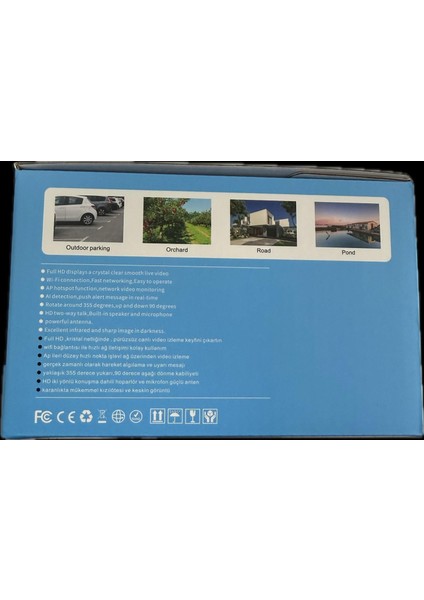 3012 Wifi 2lens Alarm+Siren+Işık+Sesli Kamera modelleri