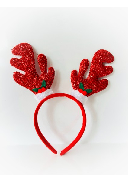 Kız Çocuk Kiraz Detaylı Noel Yılbaşı Temalı Taç fiyatları