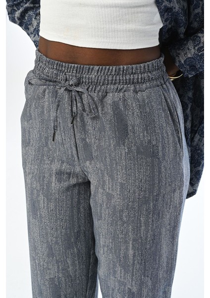 Kadın Lacivert Rahat Kalıp Pantolon fiyatları