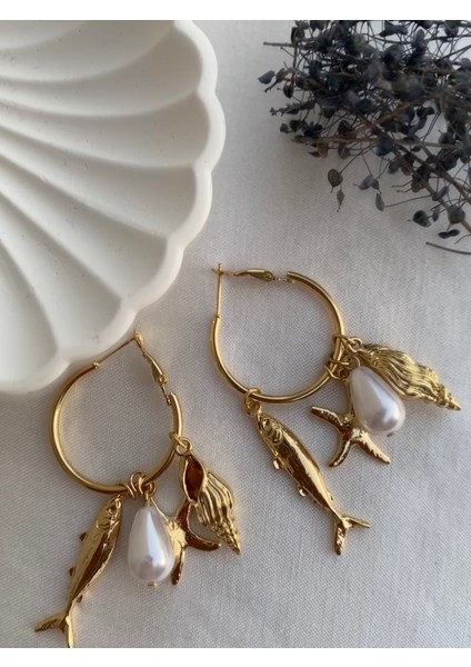 Ithal Deniz Charmlı Küpe