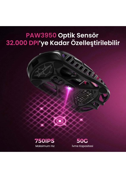 Mercury V75 Pro Hall Effect, Rapid Trigger 8.000 Hz Kablolu Manyetik Klavye + Xpro 32.000 Dpı Rgb Kablosuz Mouse Oyuncu Seti, Siyah indirimleri