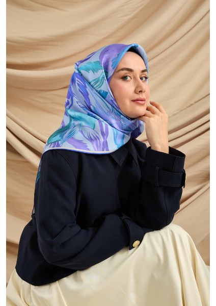 Twill Ipek Eşarp - 11480-79 Bebe Mavi modelleri