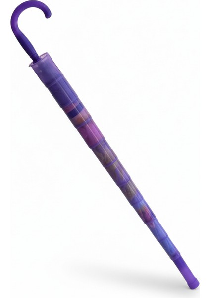 Katlanabilen Koruma Kılıflı Bardaklı Düdüklü 70 Cm! Lila Kız Çocuk Şemsiyesi modelleri