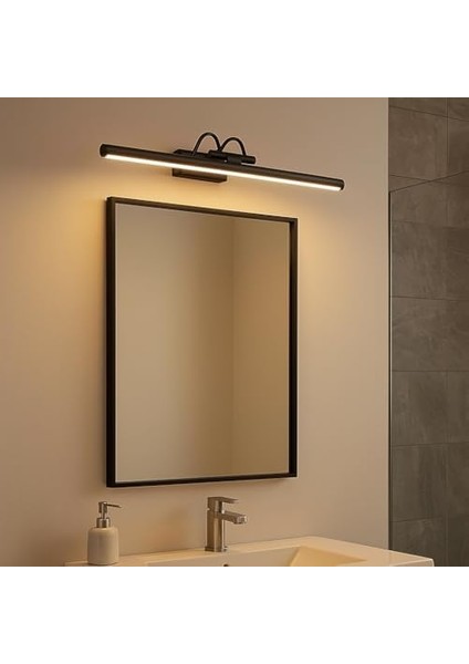 Siyah Kasa LED Flüt Resim | 6W | 3200K Gün Işığı | 35CM | Duvar Tipi Ayna/tablo Üstü Dekoratif Işık | IP20 Iç Mekan Kullanım modelleri