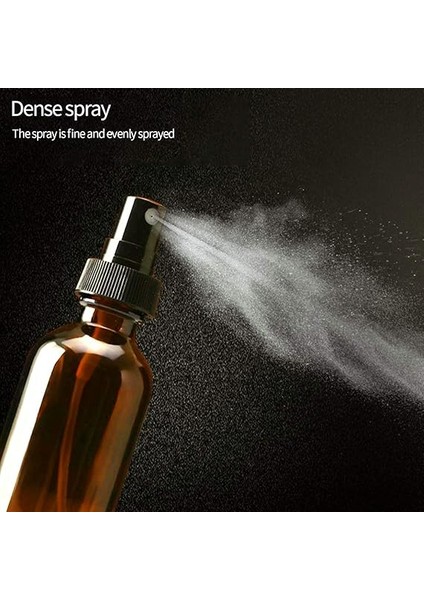 100ML Küçük Amber Cam Sprey Şişesi Boş Ince Sis Cam Şişeler Uçucu Yağlar Için Atomizer Sprey Şişesi, Koku Yağı Örneği, Aromaterapi, Kimyasal Sıvı - 5'li Paket indirimleri