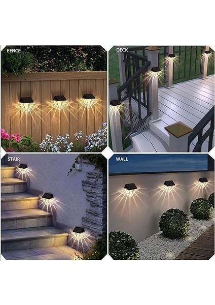 Vista 2 Adet Elmas Görünümlü Güneş Enerjili Bahçe Aydınlatması, Solar Duvar Bahçe Işıkları fiyatları