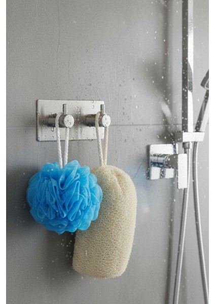 3'lü Set (Paslanmaz Çelik Yapışkanlı Havlu Askılığı, Tuvalet Kağıtlığı ve 2'li Askılık) Yapışkanlı fırsatları